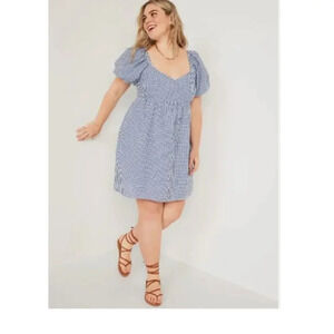 Old Navy Blue and White Mini Dress